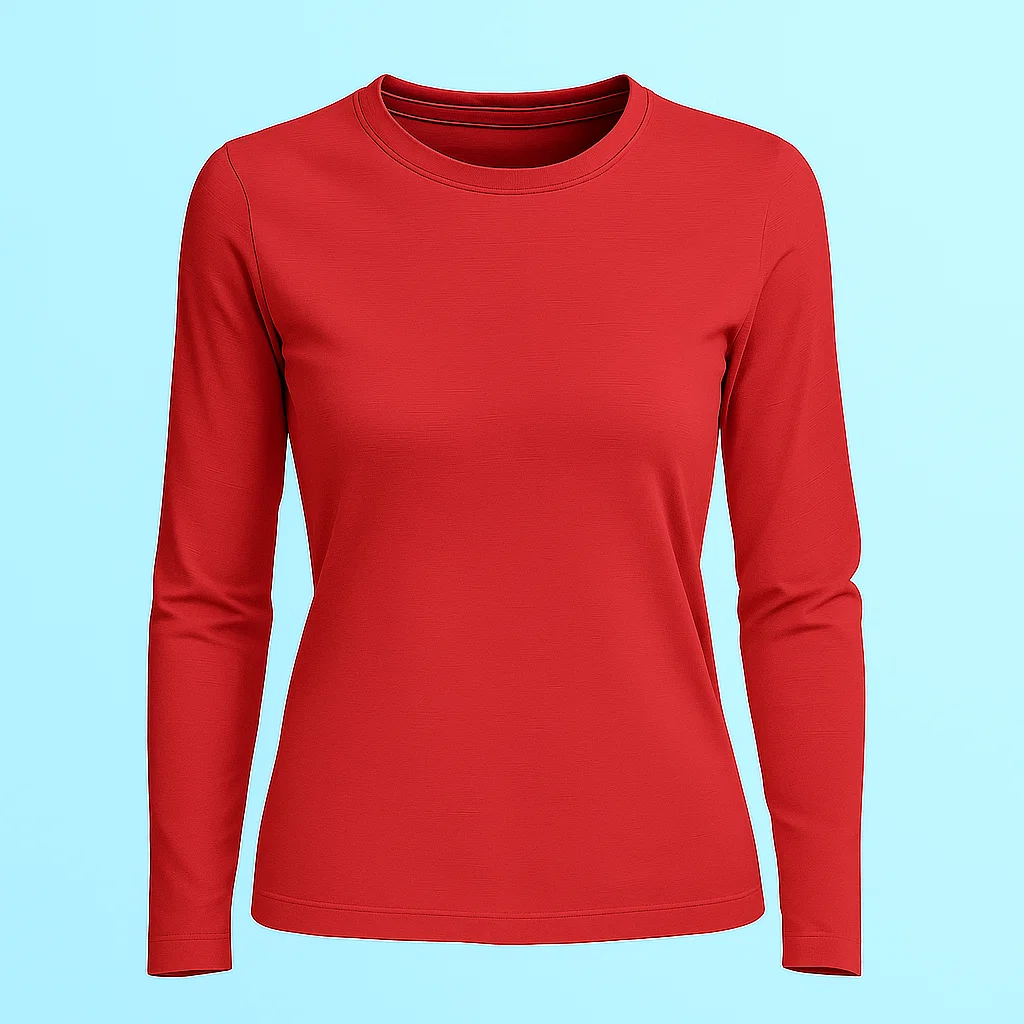 Remera Mujer Manga Larga Lisa