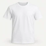 Remera blanca lisa de manga corta y cuello redondo, modelo Classic Unisex de PIMPARI Basic